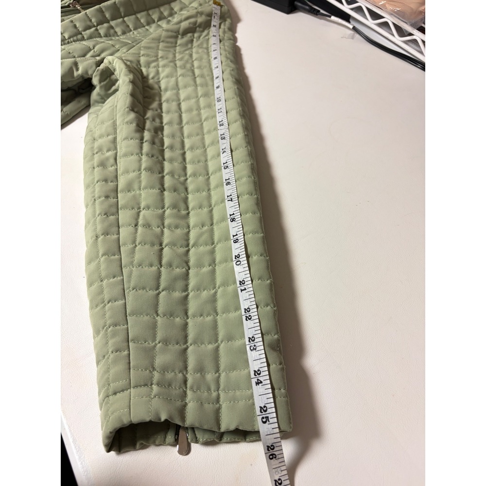 Portrait Womens 1X Sage Green Quilted Zip Front Jacket Lightweight Coat Pocketed - Picture 3 of 8